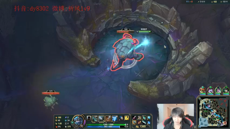 【2022-01-07 00点场】祈风1v9：国服第一VN！一个打八百多个！