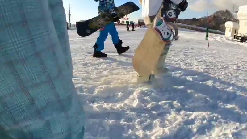 【2022-01-05 07点场】西贝2018：菜腿岐阜県高鹫滑雪公园单板滑雪