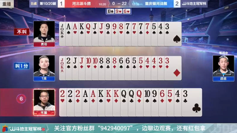 【2022-01-08 12点场】JJ斗地主官方：1月8日 天津津门荣耀vs广东N5菁英会