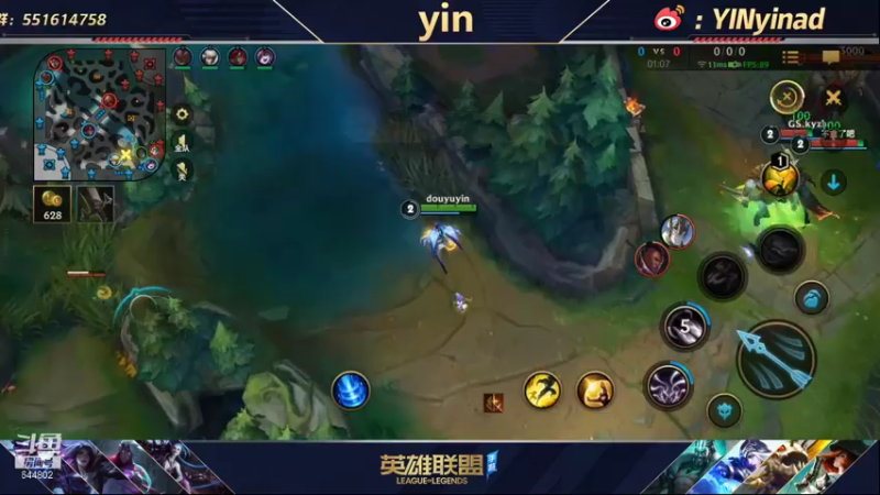【2022-01-08 10点场】yin小哥：真·第一卡莎，单排ADC！