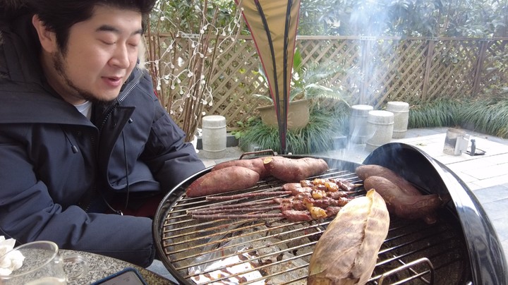 BBQ烤大块羊排 红柳枝羊肉串 广西地瓜