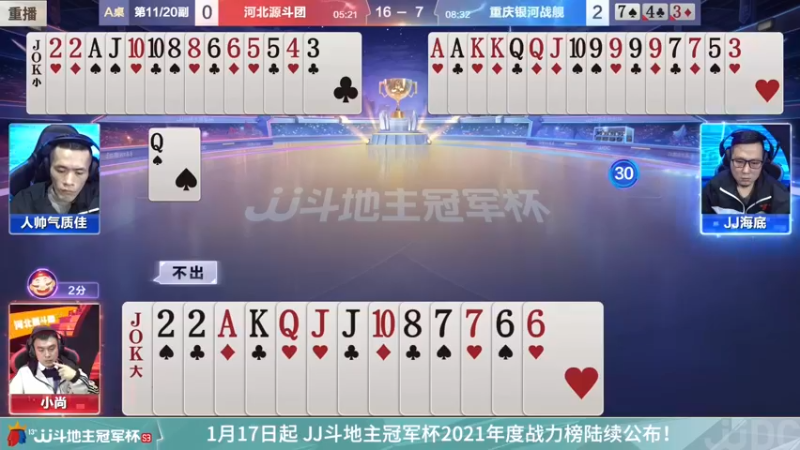 【2022-01-08 06点场】JJ斗地主官方：1月8日 天津津门荣耀vs广东N5菁英会