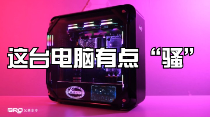 BRO私人定制出品：迎广925黑粉主题水冷主机