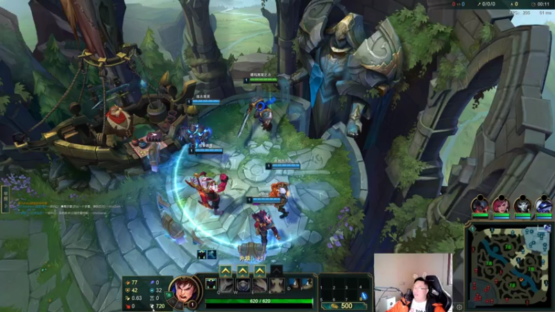 12.15中单盖伦vs飞机