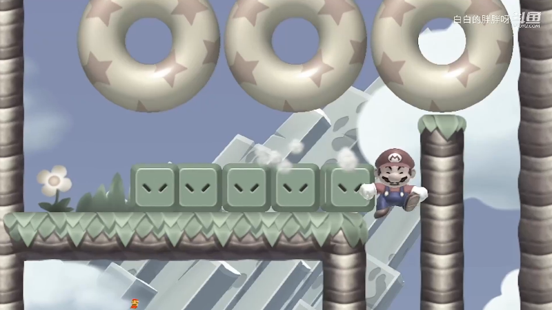 我在斗鱼看白白的胖胖呀直播马里奥制造