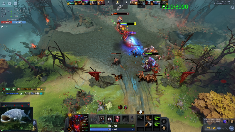 我在斗鱼看龚建ZSMJ直播DOTA2