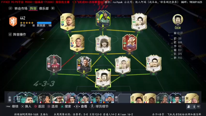 【2022-01-09 15点场】铁人阿瑞：边打边解说边说思路 FIFA22周赛