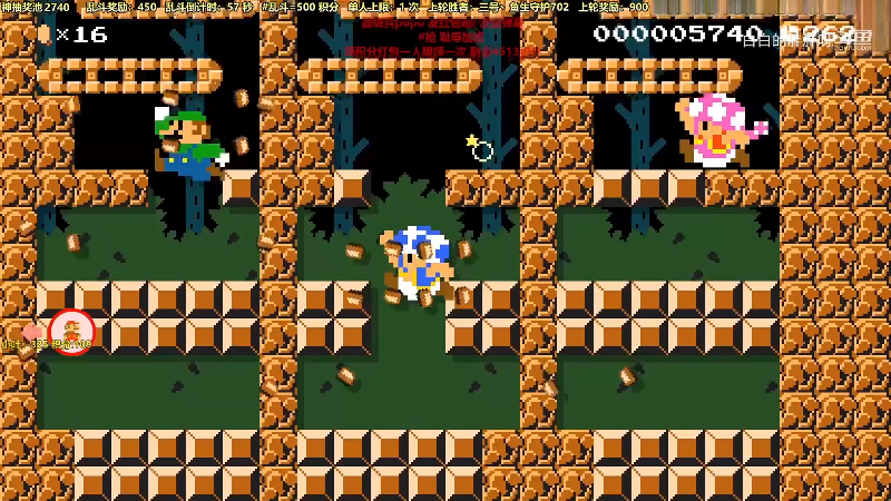 我在斗鱼看白白的胖胖呀直播马里奥制造