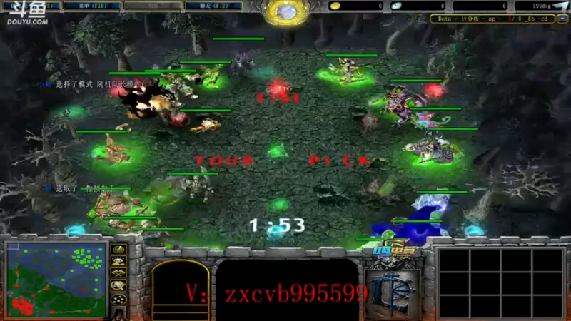 【599zxcv】：对局解说，解释一下各种操作