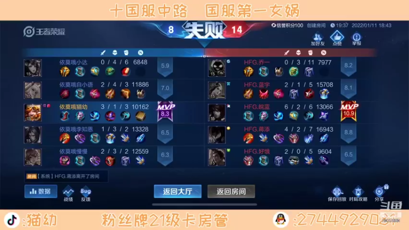【2022-01-11 19点场】猫幼zzz：恨自己不够强！