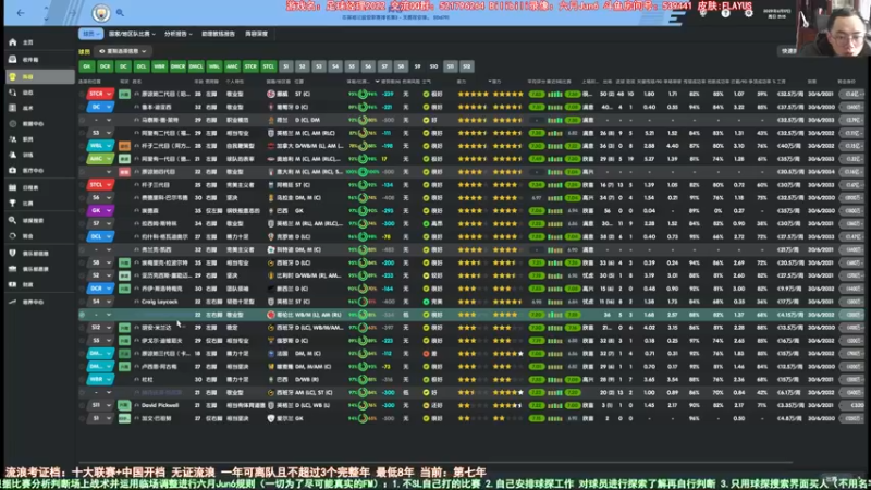 【2022-01-14 14点场】六月Jun6：六月：流浪第八年曼城 复刻孔蒂3-5-2