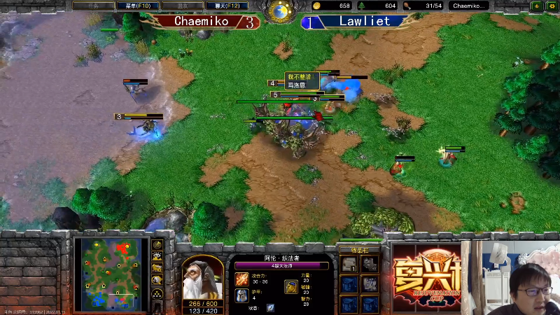 我在斗鱼看大帝LioN直播魔兽争霸