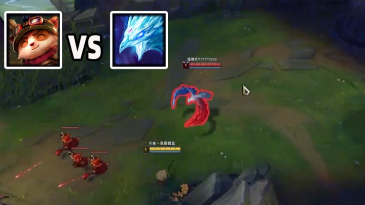 恶霸提莫：提莫打任何上单法师都要打一级，加强E技能伤害后的提莫不怕任何的AP上单