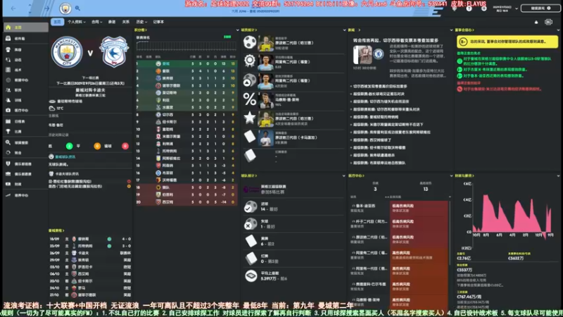 【2022-01-20 10点场】六月Jun6：六月：流浪第九年曼城 复刻孔蒂3-5-2