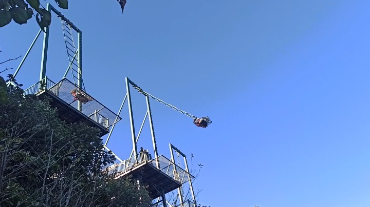 下次去我一定要去走一下高空绳索[鱼丸顽皮]