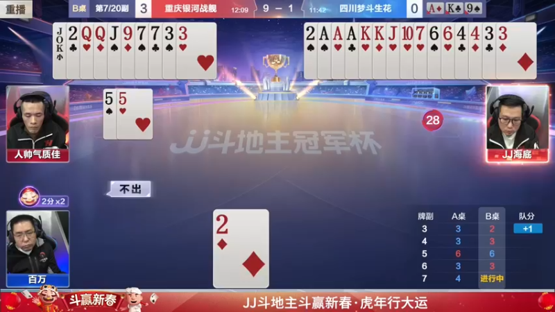 【2022-01-22 14点场】JJ斗地主官方：经典战役回顾 488743
