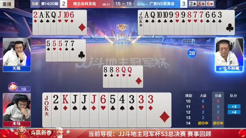 【2022-01-22 22点场】JJ斗地主官方：经典战役回顾 488743