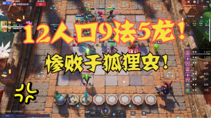 狐狸虫堪称最稳！强锤12人口9法5龙！