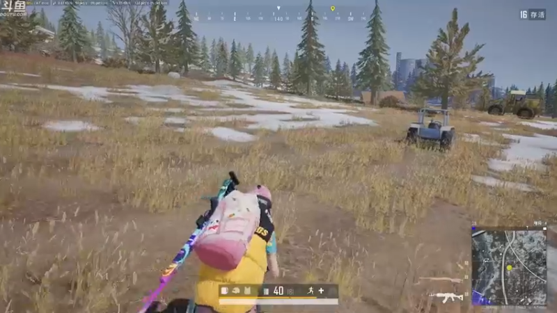 【2022-01-24 01点场】Happy丨疯子：疯子：绝地求生单排 帮领黄色马甲