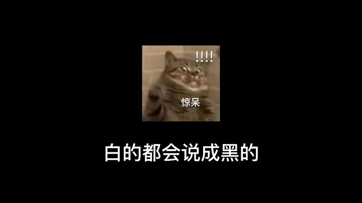 真的白的都会给说成黑的