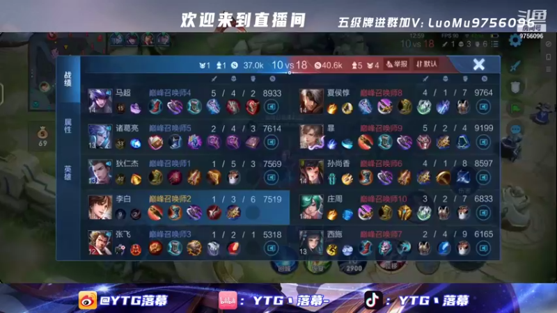 【2022-01-24 20点场】YTG丶落幕：巅峰赛剑来