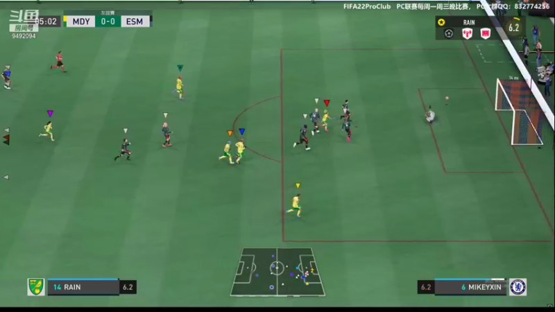 【2022-01-24 23点场】RainCFC：CFC俱乐部 FIFA Pro Club