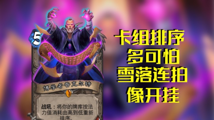 稻哥炉石12胜竞技场（萨）：5雪落稳定连拍