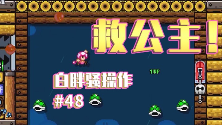 【白胖骚操作】48 期 - 过年了，可以接公主回村了 《马里奥制造2》