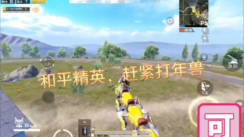 和平精英，赶紧打年兽