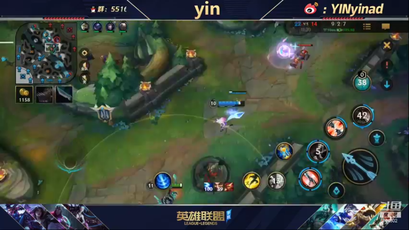 【2022-01-27 11点场】yin小哥：世界第一卡莎满英雄分回千分rank