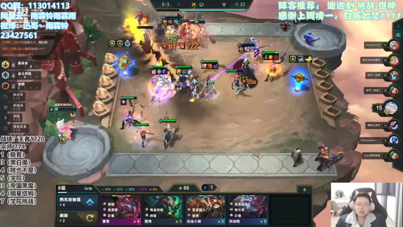 【2022-01-28 17点场】迅哥丶雨霖铃：王者局全阵容教学！