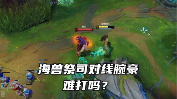 海兽祭祀这个英雄打腕豪吃力吗？