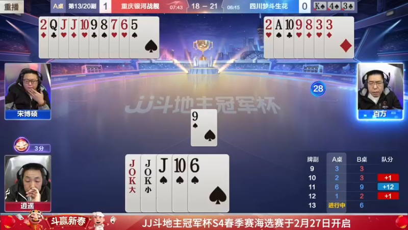 【2022-02-07 05点场】JJ斗地主官方：经典战役回顾 488743