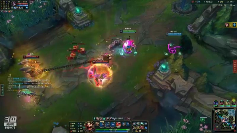 【2022-02-07 17点场】路浩东ouo：上单德莱文1v5 细节教学