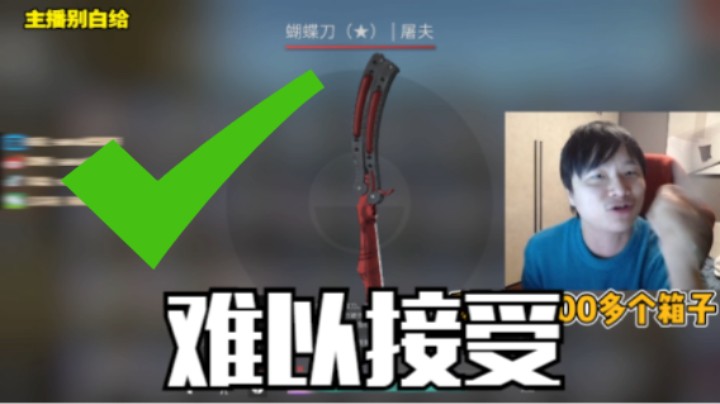 【主播别白给CSGO】203 小波一百箱子连出两把蝴蝶刀，粉丝傻眼！余姚歌姬NT冬瓜强！