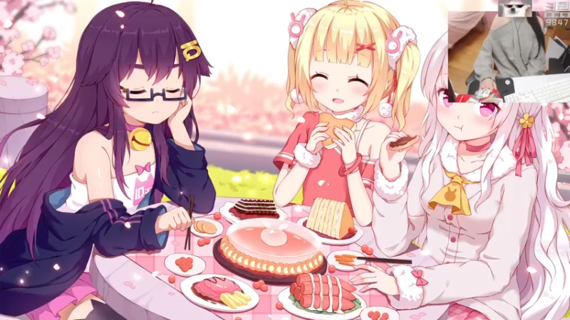 【2022-02-08 19点场】丶干物喵：干物喵❤晚上是暖雪+师父~