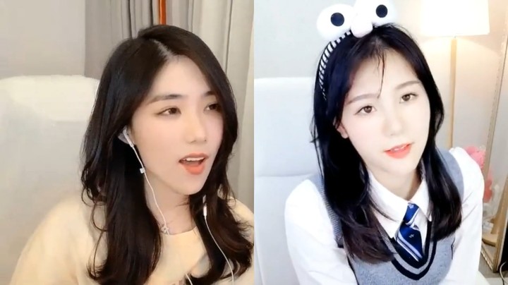 大琳和美女连麦，美女唱歌很好听啊