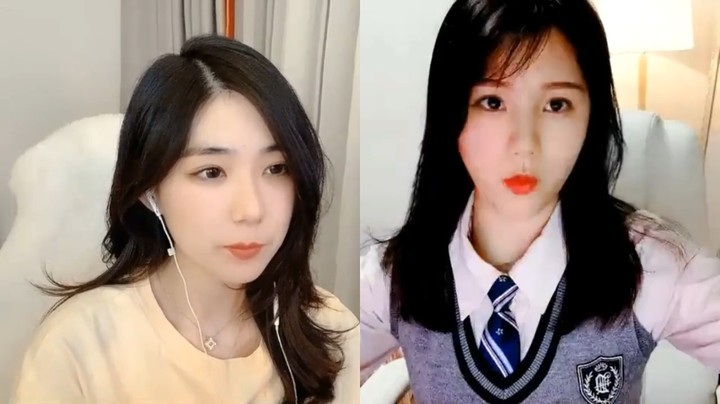 大琳和美女连麦PK，大琳好可爱啊