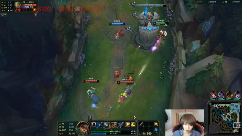 【2022-02-09 00点场】祈风1v9：国服第一VN！一个打八百多个！
