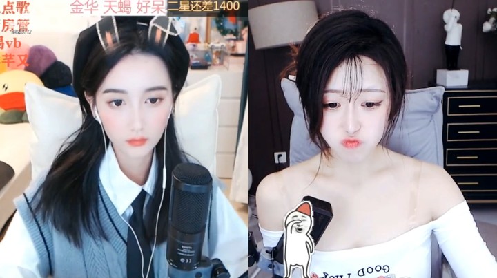 忧忧美女小姐姐表情可爱，一大早就来直播