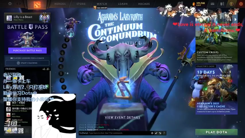【2022-02-10 20点场】Lilly吃土豆：德语/英语老师和老公打Dota