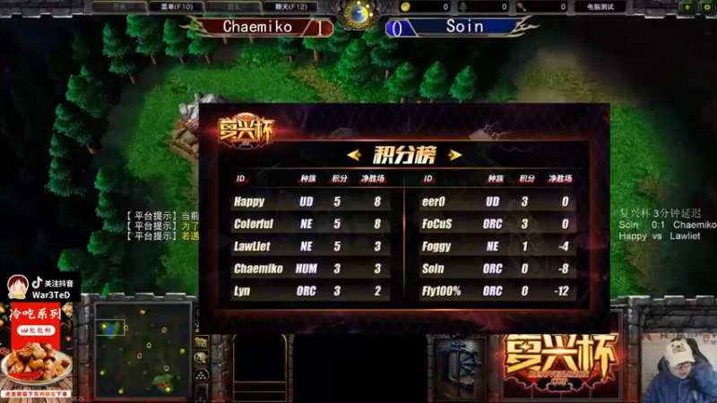 【War3TeD】：Chaemiko 1 vs Soin