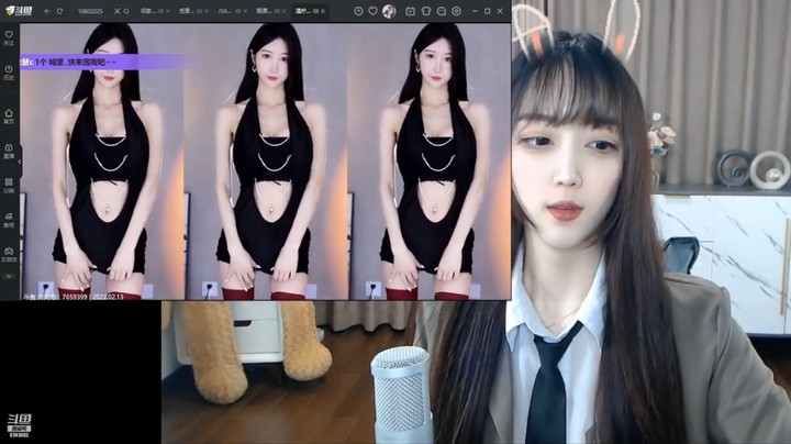 美女兔兔也喜欢看美女主播