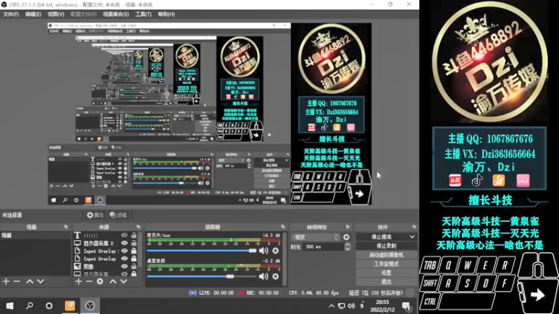 【2022-02-12 20点场】渝万丶Dzi：【直播】Dzi-.- : 晚上好，兄弟们