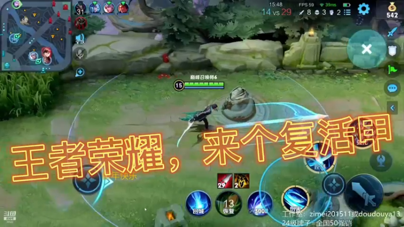 王者荣耀，来个复活甲