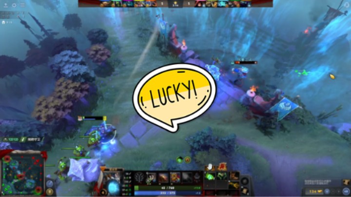 美滋滋【DOTA2】牛健子983的中路火枪成功2转5躺赢时刻