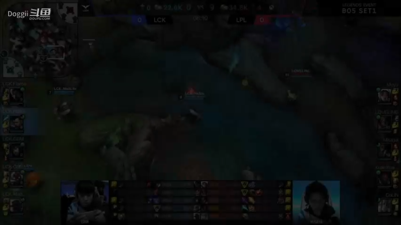 2021LOL手游季前交流赛LPLvsLCK G1 奥拉夫游走 直逼高地