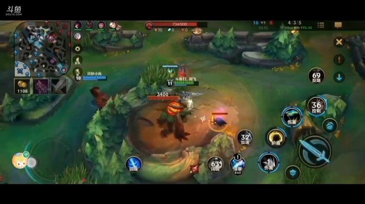 LOL手游女枪开大就没了，皇子极限逃生