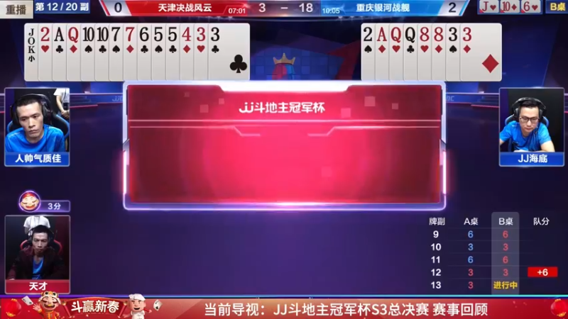 【2022-02-19 06点场】JJ斗地主官方：经典战役回顾 488743