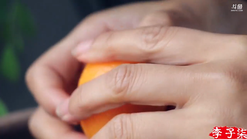 我在斗鱼看李子柒liziqi直播美食